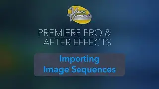 Import an image sequence into Premiere Pro and After Effects