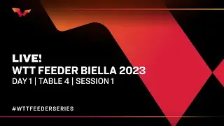 LIVE! | T4 | Day 1 | WTT Feeder Biella 2023 | Session 1