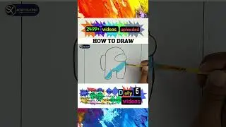 How to draw among us || schoolx360 #shorts #Drawingshorts #drawing  #viral #ytshorts #kidsart