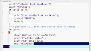 Data Structure: Insert node in Single Linked List