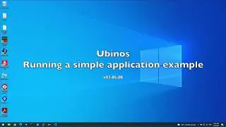 Ubinos - Running a simple application example - v03.05.00