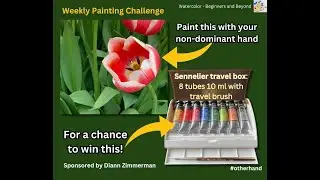 Painting challenge:  paint this with non-dominant hand