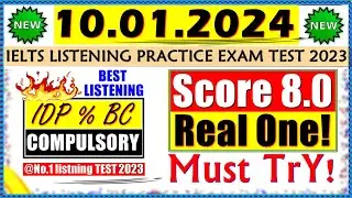 IELTS LISTENING PRACTICE TEST 2024 WITH ANSWERS | 10.01.2024