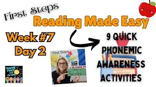 Reading Made Easy Week #7 Day 2 -Fast, Fun, Skill Building Activities @happyplacetogrow