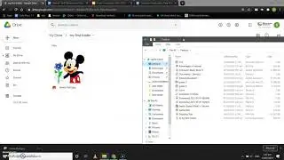Drag and drop method to upload a file into a folder