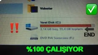 PC'DE GEREKSİZ DOSYA SİLME %100 ÇALIŞIYOR PROGRAMSIZ