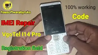 Vgo Tel i14 pro Imei Repair Code  Registration Field  China SPD CPU All Mobile Imei Repair Code