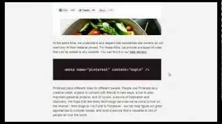 How to Stop Your Images Being Pinned to Pinterest Plugin Code | Prevent Pinning of Your Images