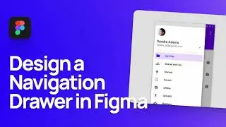 How to Design a Navigation Drawer Component in Figma | Material Design Side Nav Component Tutorial