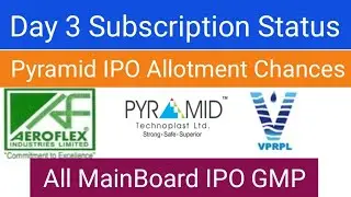 Pyramid Technoplasat IPO Subscription Status And Allotment Chances | All IPO GMP |
