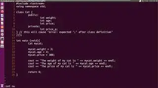 C++ | error expected  ‘;’ after class definition, how to fix