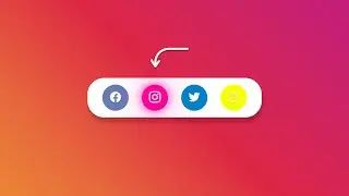 Social Icon Hover Effect In CSS | Pure CSS Hover Effects On Icons