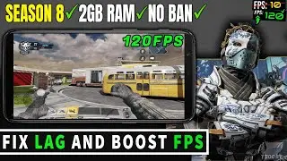 Season 8 COD Mobile Lag Fix & FPS BOOST  - GFX Tool & Config File for Any Device No FPS Drops 2023