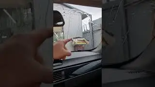 Наглядный эффект работы АНТИДОЖДЯ в разрезе на лобовом стекле🤫