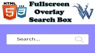 Bootstrap search bar 2018 | Full Screen Search Box CSS