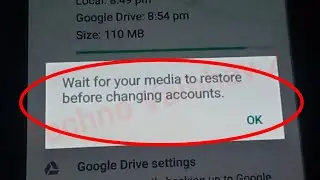 Whatsapp Fix wait for your media to restore before changing this setting Problem Solve