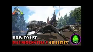 Ark - How To Use The Rhyniognatha's Abilities On The PS4 & Xbox!