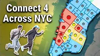 Playing Connect 4 by Travelling Across NYC Neighborhoods
