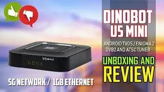 Dinobot U5 Mini Dualboot Engima 2 Android TVOS And More - Unboxing And Review