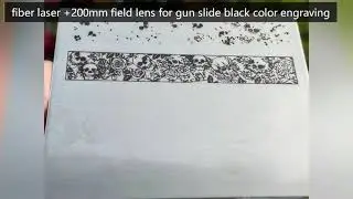 Laser marking machine for glock gun metal slide back color engraving and annealing