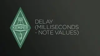 Kemper Profiler Tutorials - Tempo Function (japanese)