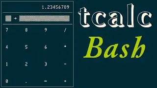 tcalc, simple pocket calculator in Bash