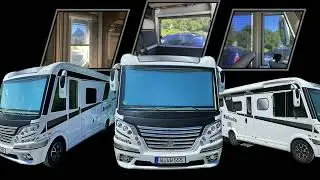 Wohnmobil Rollo Verdunkelung Frontscheibe, elektrisch, Wollmilchsau als Sonnenschutz  Blendschutz