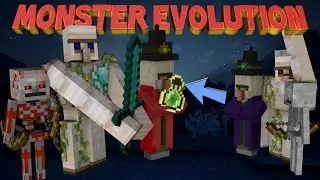 Minecraft: MONSTER EVOLUTION MOD! (Evolved Mobs mod, Mutated Mobs)