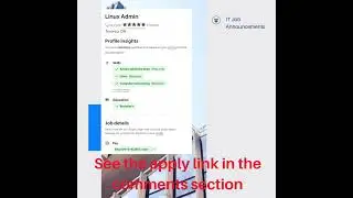 Linux Admin | Toronto | $90k-$110k per year | Link in Comments Section