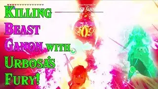 Killing Beast Ganon with Urbosa's Fury! Zelda DIES in The Legend of Zelda Breath of the Wild DLC