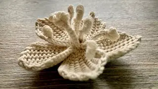 ВЯЖЕМ ЦВЕТОК ВИШНИ КРЮЧКОМ / CHERRY BLOSSOM CROCHET PATTERN