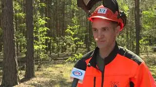 Ежегодный конкурс лесорубов прошел в Старобинском лесхозе