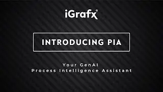 iGrafx Pia Demo: Generative AI Assistant for Process Intelligence