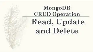 MongoDB CRUD Operation Read, Update and Delete