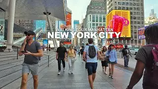 New York Manhattan Summer Travel - 6th Avenue, The Penn District and 7th Avenue, Travel, USA, 4K