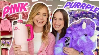 PURLE VS PINK SHOPPING CHALLENGE!