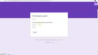 Conditional Forms (the basics) Using Google Forms