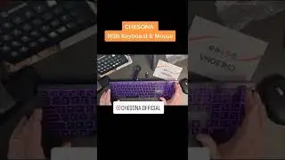 #shorts CHESONA RGB Lit Keyboard Mouse Combo