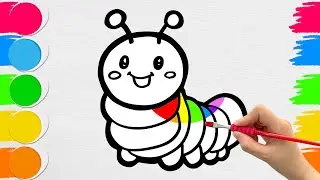 How to Draw a Cute Caterpillar | Easy Step-by-Step Tutorial