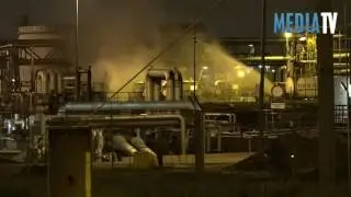 Пожар на  крупнейшем нефтеперерабатывающем заводе Европы