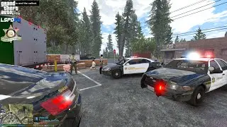 GTA V - LSPDFR 0.4.9🚔 - LSSD/LASD - Illegal Immigrants in A Truck | Kidnapping - 4K