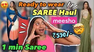 *Best* Meesho SAREE Haul😍FAREWELL & FESTIVE Ready to wear sarees  #saree  #meeshohaul