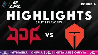 JDG vs TES Highlights ALL GAMES | LPL Highlights 2025 Split 1 Playoffs | JD Gaming vs Top Esports