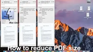 How to reduce the size of a PDF using preview on a Mac