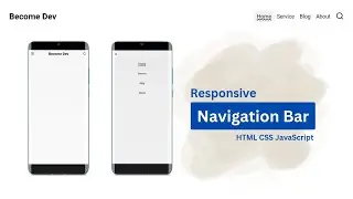 Responsive Navigation Bar Tutorial
