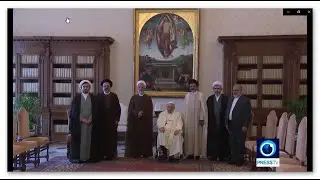 AYATULLAH ARAFI YA GANA DA POPE FARNCIS A VATICAN