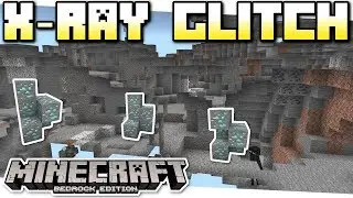 Minecraft Bedrock - X-RAY GLITCH ☠️ EASY ☢️ Tutorial - PS4 , MCPE , Xbox , Windows & Switch
