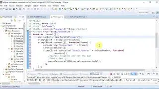 Web Socket with spring configuration and stomp js