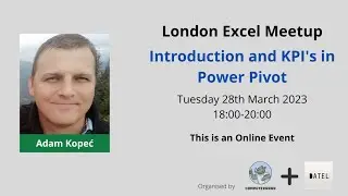 Introduction and KPI's in Power Pivot | Adam Kopeć