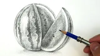 Drawing and Shading a Watermelon